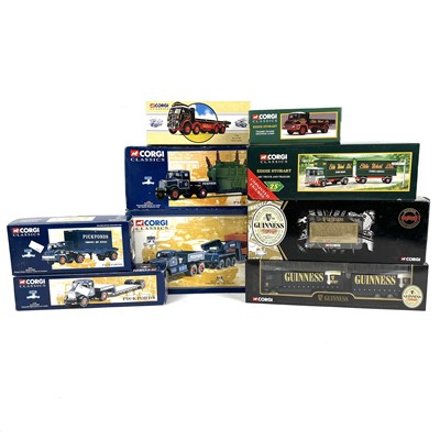 Lot 859 - Corgi Classics - Pickfords / Eddie Stobart and Guiness x9