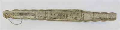 Lot 462 - A Batak, Sumatra calendar bone.