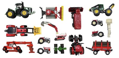 Lot 870J - Farming / construction diecast vehicles by Siku, Joal, Britains