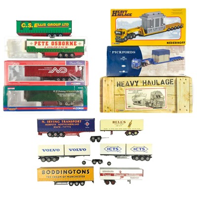 Lot 870M - Heavy haulage / commercial diecast with faults, mostly Corgi