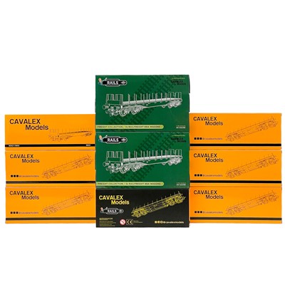 Lot 613 - Cavalex models "00" BBA01 flat wagons (x14)