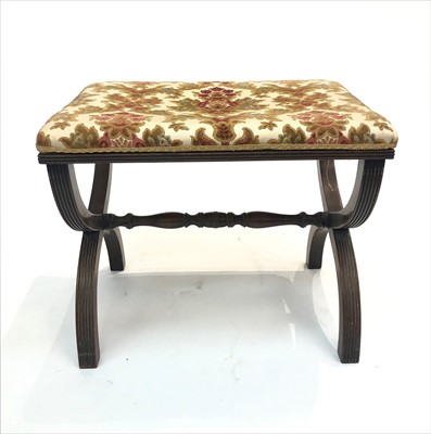 Lot 3367 - A Regency style mahogany stool.