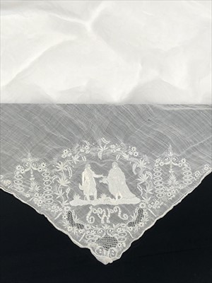 Lot 3091 - An early 19th century white work type...
