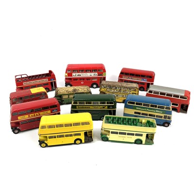 Lot 873I - Un-boxed larger scale buses including Tin Plate