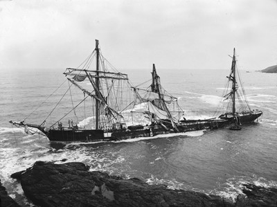 Lot 294 - The Frank Strike Collection of Cornish Shipwreck Lantern Slides