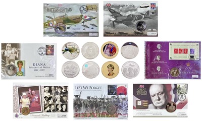 Lot 112 - GB and Commonwealth coin covers and other commemorative coins