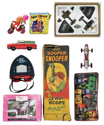 Lot 874B - Toys misc. including diecast, tin plate, plastic etc.