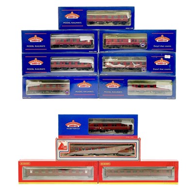 Lot 621I - Hornby / Bachmann / Lima "00" BR Maroon WR & ER MK1 coaches  (x11)