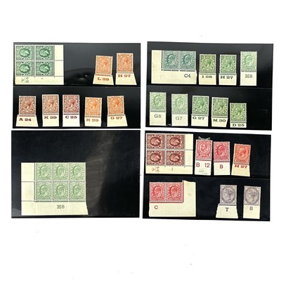 Lot 380 - GB QV, EVII and GV mint controls
