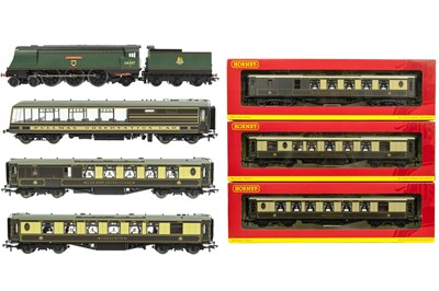 Lot 624A - Hornby "Devon Belle West Country Pacific plus six Pullman Coaches"