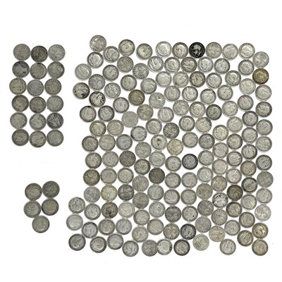 Lot 119 - Silver 3ds mostly pre 1920