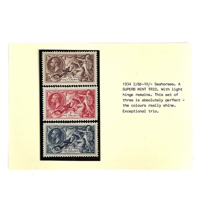 Lot 383 - GB 1934 - 2/6d - 10/- Seahorses LMM