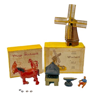 Lot 882K - FG Taylor & Son Village Blacksmith and Windmill