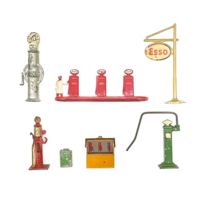 Lot 882W - Petrol pumps etc., Dinky, Lesney, Kew & Co, Kay
