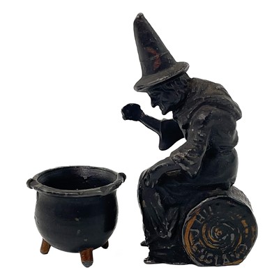 Lot 883F - Johillco witch and cauldron