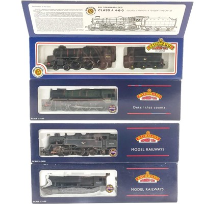 Lot 635A - BR Standard Classes of steam engines - 73xxx, 75xxx, 80xxx and 90xxx (4 engines)