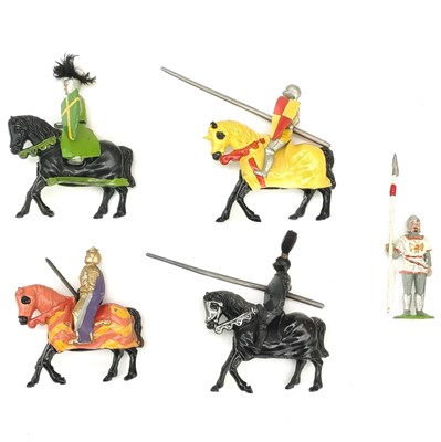 Lot 883J - Timpo - boxed Knights x5