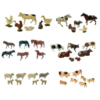 Lot 883X - Lead farm animals, Bembros, Cherilea and Crescent