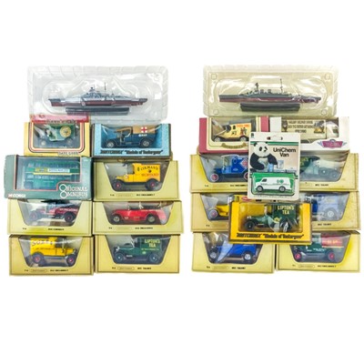 Lot 885B - Models of Yesteryear, Corgi original omnibus and Atlas warships