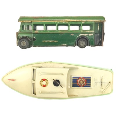 Lot 885C - Tri-ang Greenline Bus and Sutcliffe Sprite Day Cruiser