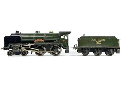 Lot 674 - "0" gauge Marklin for Bassett Lowke clockwork with key Southern Railway "Schools" locomotive