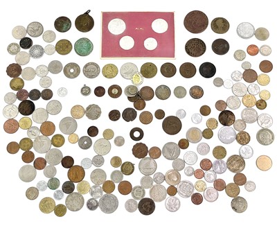Lot 126 - Mixed lot of coins, medallions, tokens