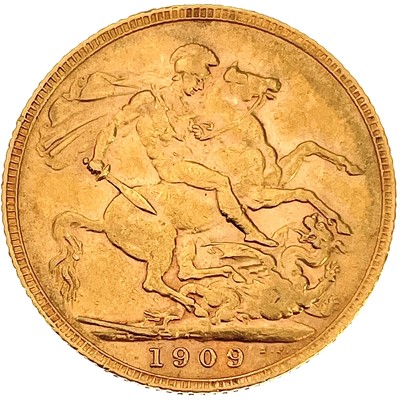 Lot 127 - 1909 Edward VII gold sovereign