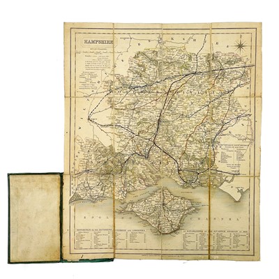 Lot 647 - Early Railway Maps - Smith's Railway Map of Hampshire 1835
