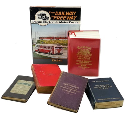 Lot 641 - Railway Maps & Books: West London Map, USA ref. book, Bradshaws & guide books with tram/railway maps