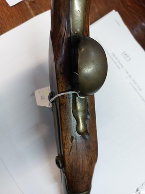Lot 5 - An early 19th century percussion Service pistol.