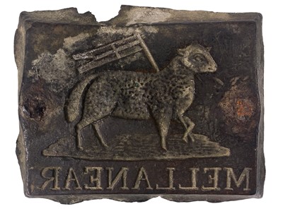 Lot 8 - A 19th century bronze hot mark for MELLANEAR mine.