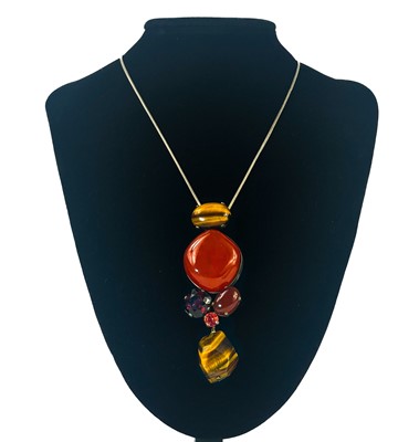 Lot 270 - A Phillipe Ferrandis gem and paste pendant.