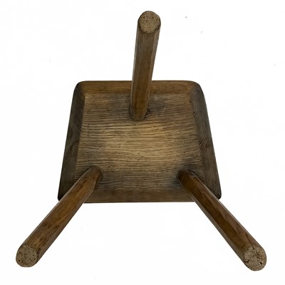 Lot 28 - An ash three legged stool