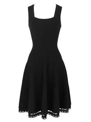 Lot 567 - An Alaia Paris black mini dress.