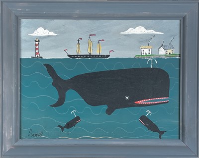 Lot 25 - Stephen CAMPS aka Scamps (Cornish Naïve School, 1957)