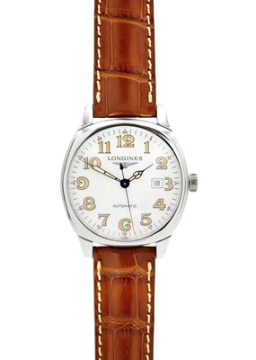 Lot 175 - LONGINES - A Longines Spirit automatic gentleman's stainless steel wristwatch.