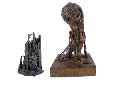 Lot 85 - A copper smelt candle.