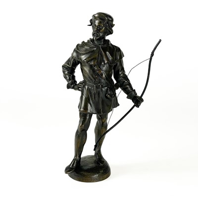 Lot 20 - A bronze Robin Hood figure.