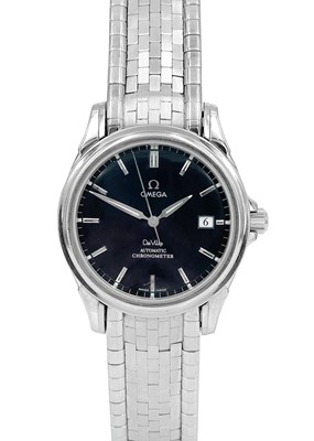 Lot 170 - OMEGA - A De Ville Automatic Chronometer Co-Axial Escapement stainless steel bracelet wristwatch.