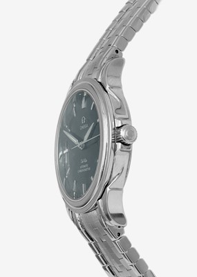 Lot 170 - OMEGA - A De Ville Automatic Chronometer Co-Axial Escapement stainless steel bracelet wristwatch.