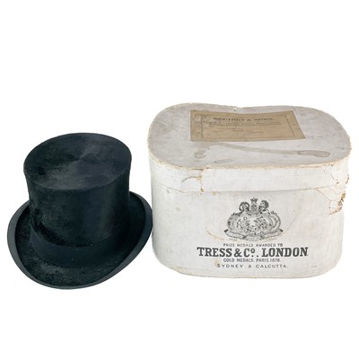 Lot 47 - A Tress & Co silk top hat.