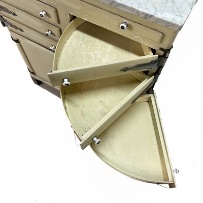 Lot 13 - A continental painted dentist cabinet.