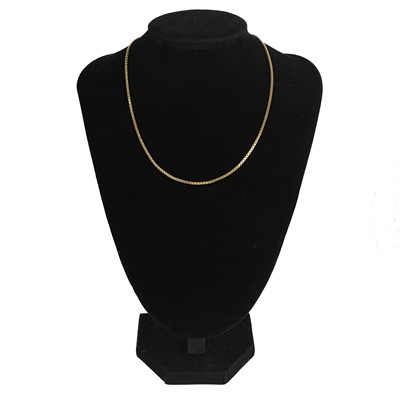 Lot 86 - A 9ct hallmarked box link necklace.