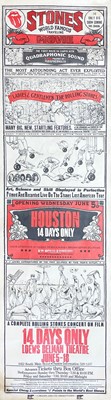 Lot 79 - The Rolling Stones; 'Stones World Famous Traveling Movie' poster