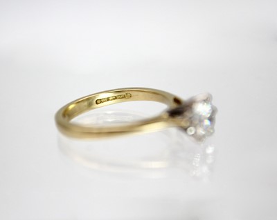 Lot 265 - A 1.07ct laboratory grown diamond solitaire 18ct ring with IGI certificate.