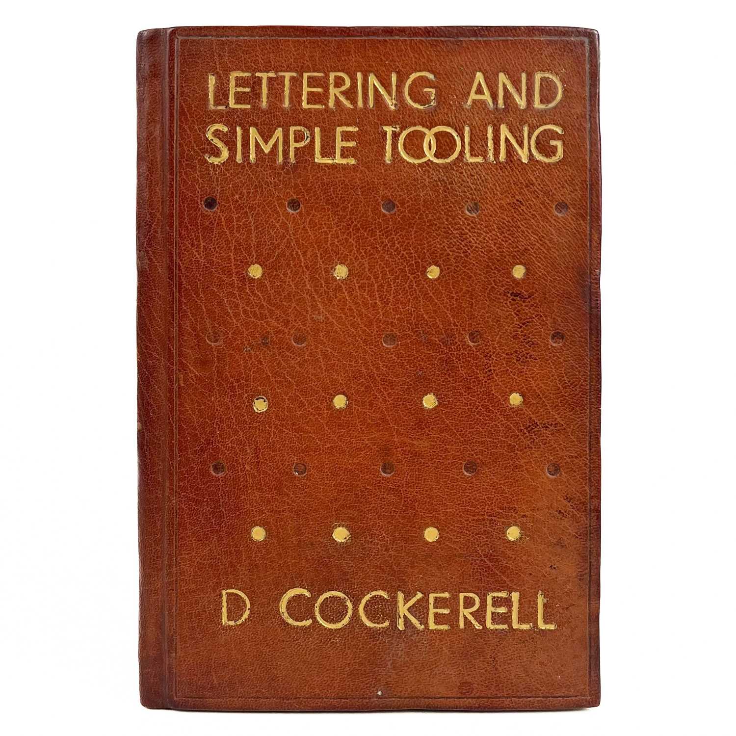 Lot 14 - (Book binding) COCKERELL, Douglas.