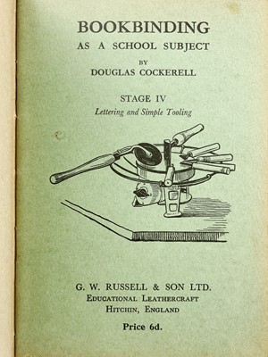 Lot 14 - (Book binding) COCKERELL, Douglas.