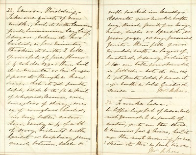 Lot 42 - Late 19th/early 20th century recipe book.