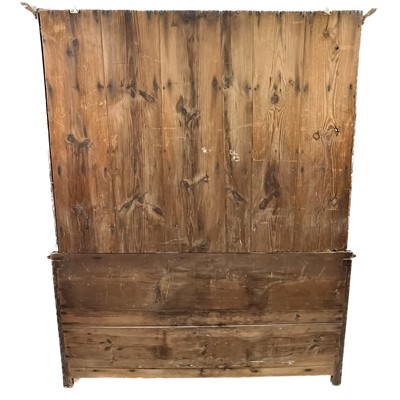 Lot 1018 - A George III oak dresser.