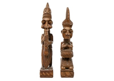Lot 143 - A Nigerian Yoruba wood carved figure J A Fakeye.